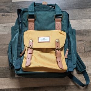 Doughnut 16L backpack Green and Yellow Like New!